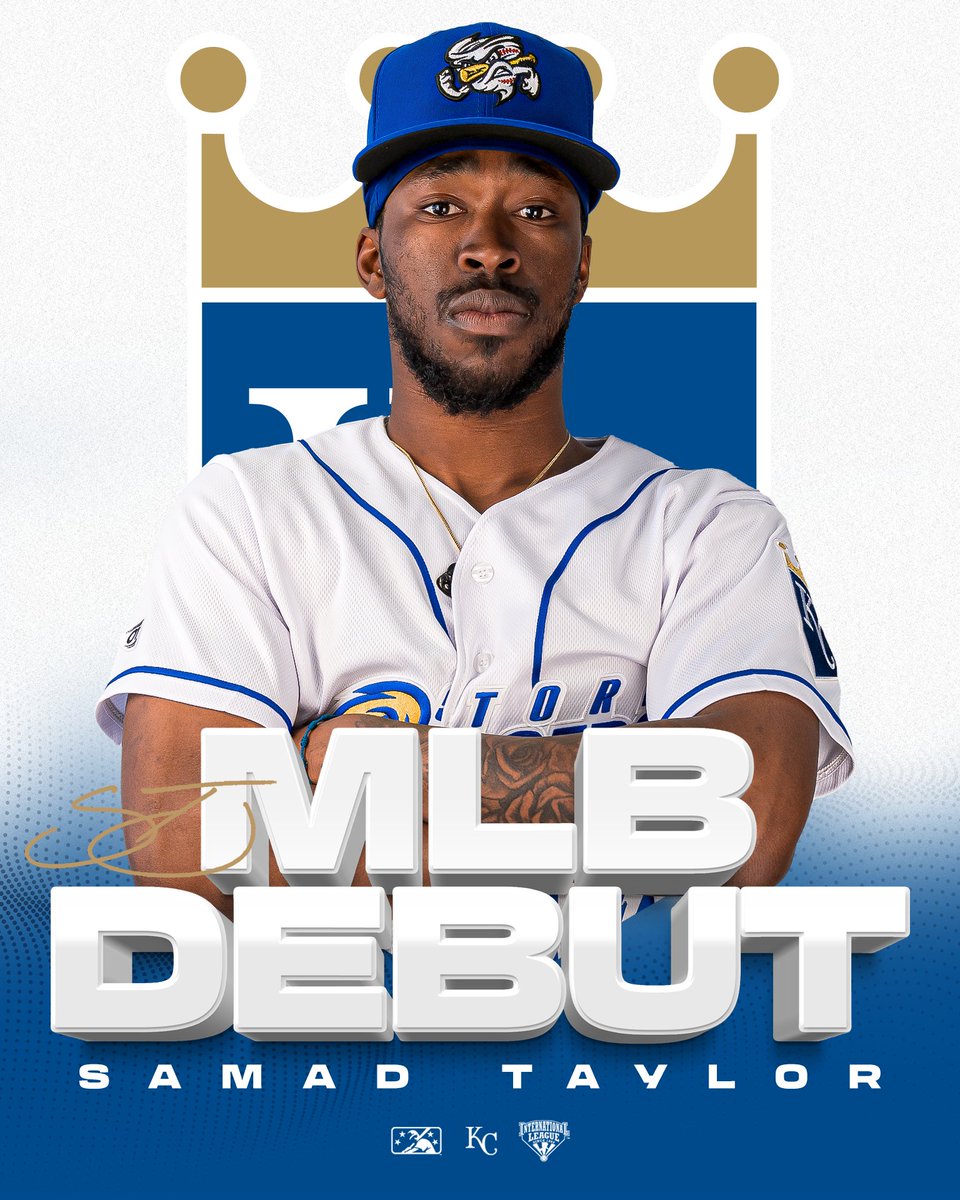 Samad Taylor is officially a big leaguer! 

Taylor made his debut for the Royals in the first inning playing left field.

#ChasingRoyalty