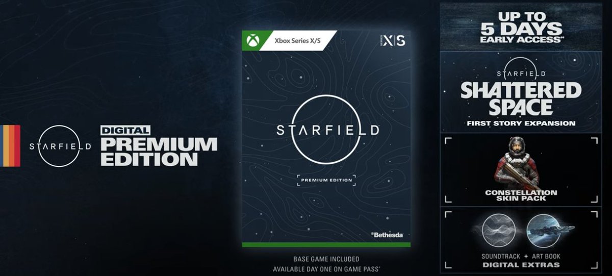 It's time for a #Starfield giveaway! 👀 We're giving away 2 copies of #Starfield Digital Premium Edition (with 5 days early access) on either Xbox or PC! All it takes to enter is to either RT this tweet or like it! Winners will be picked on June 24! 🚀🚀