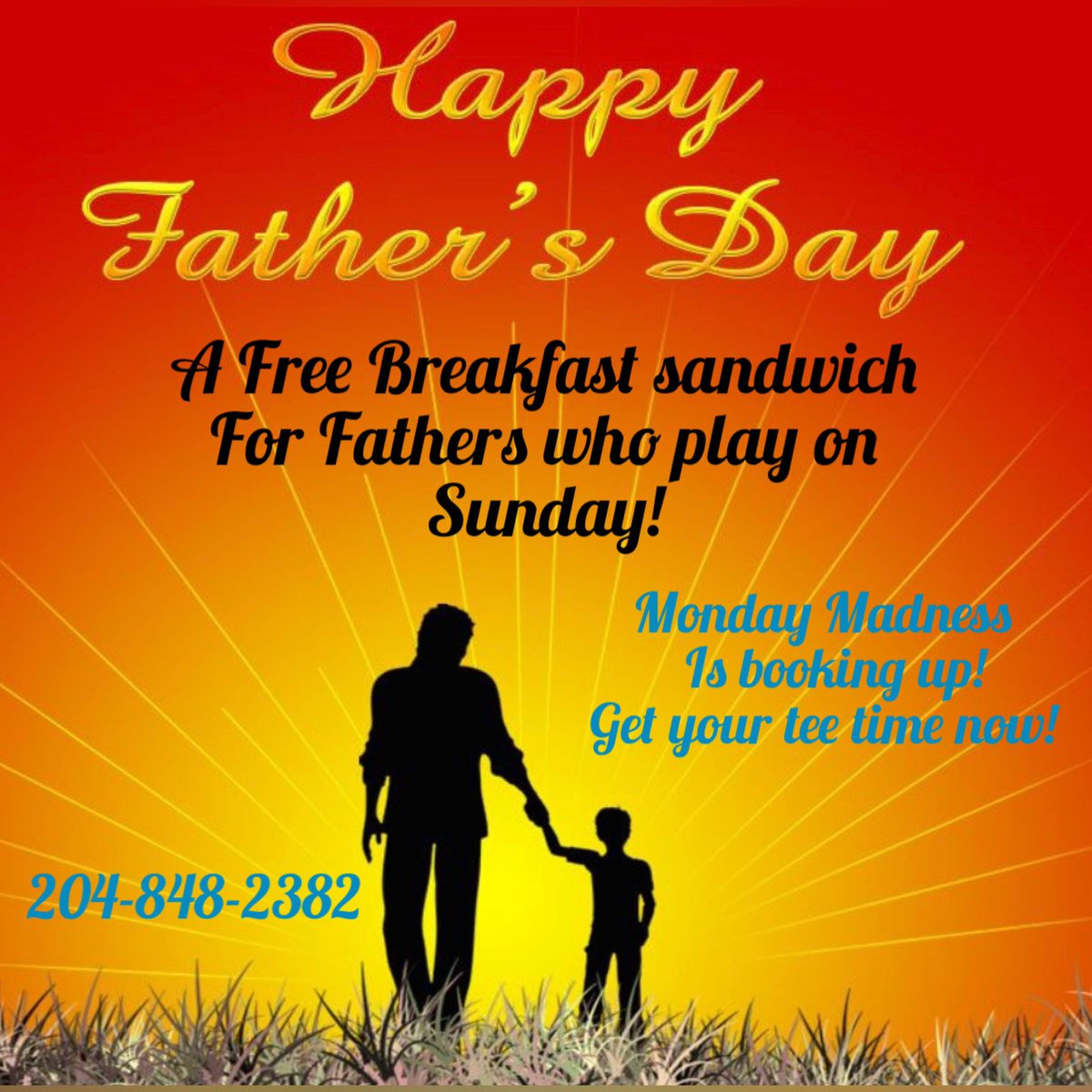 Enjoy the day with Dad and play a round!