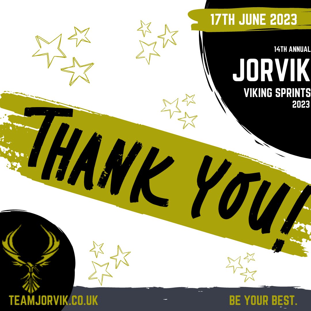 Thank you to our amazing dream team of volunteers who made today possible! 💪

facebook.com/10005769319717…

Normal training schedules resume tomorrow, but for now we have just smashed our 14th annual Jorvik Viking Sprints, so Team Jorvik - over and out! 🎤💥💪