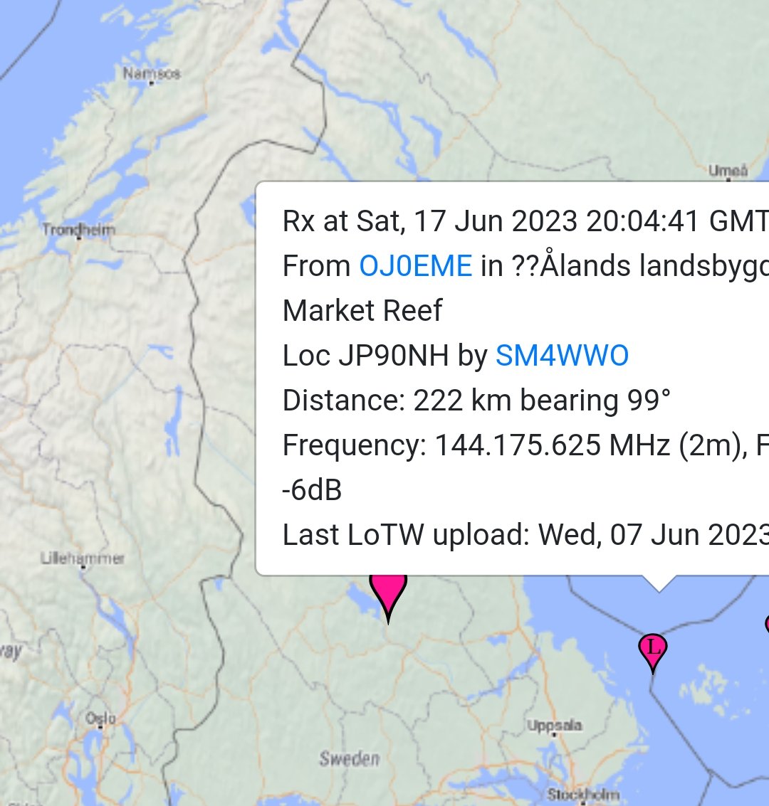 New DXCC worked on 2m FT8 👌 #oj0eme #marketreef