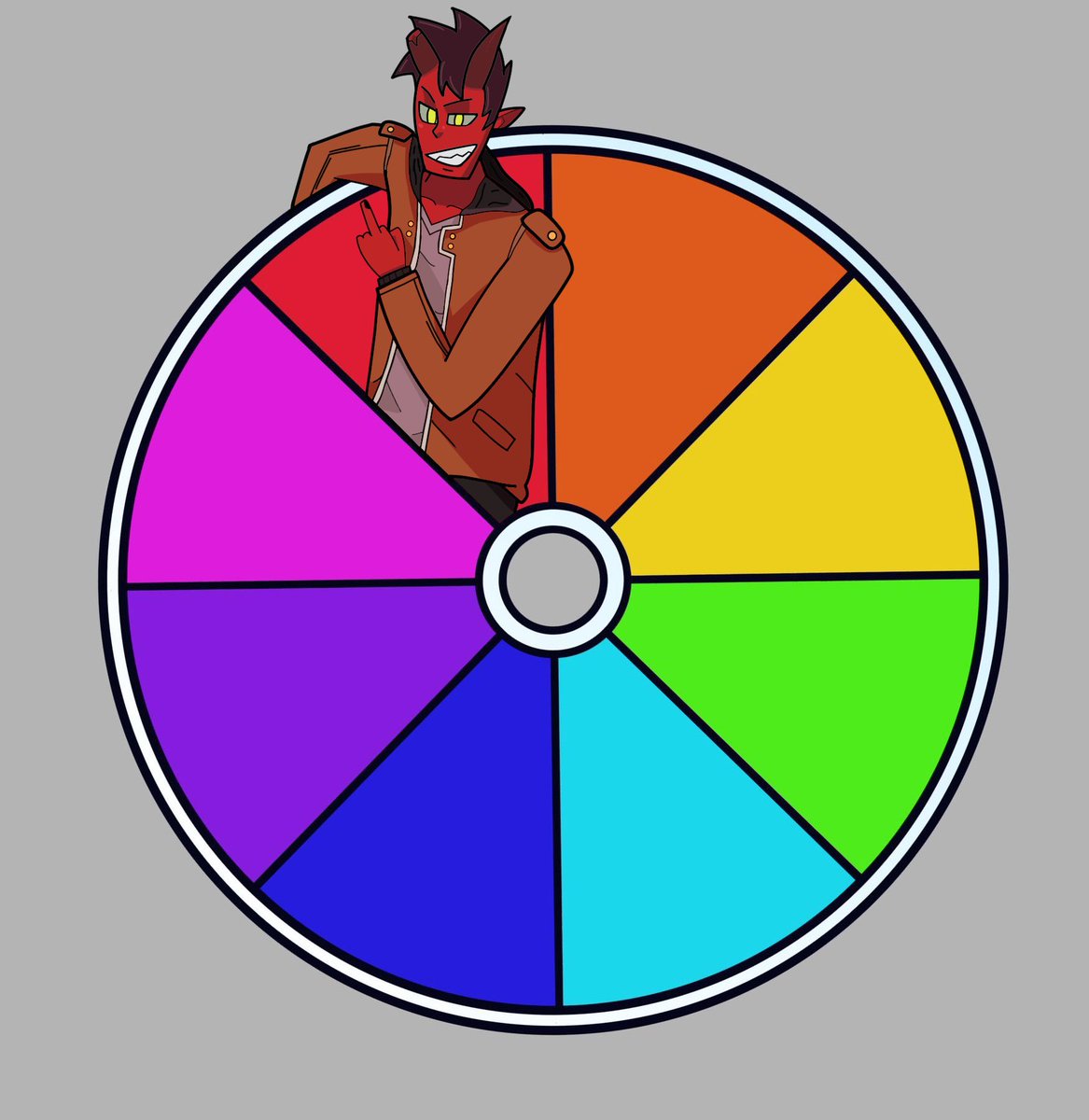 Damien LaVey for red to start of this colour wheel! (He took forever to finish 😭) #monsterprom 

Who's next for orange?