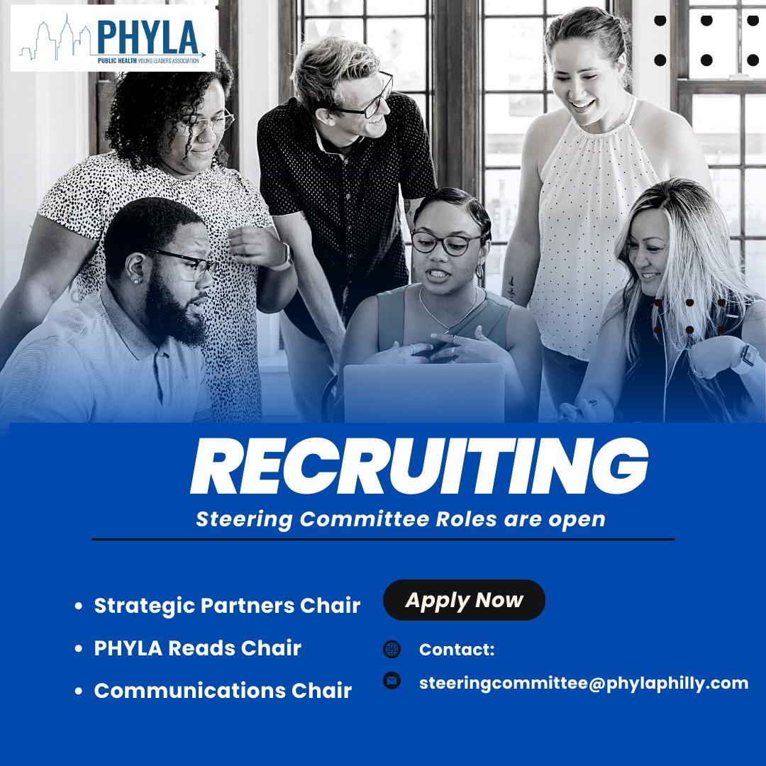 Consider joining the PHYLA Steering Committee. Contact us at steeringcommittee@phylaphilly.com.