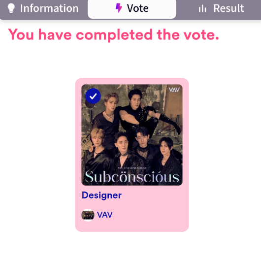 baby15_99's tweet photo. Creen múltiples cuentas y voten! 🙏

https://t.co/O2m3dz6T57

#VAV - #브이에이브이 - #VAV_Designer - #Subconscious - #Designer - #VAVCOMEBACK - https://t.co/ZWhyLFwSgM