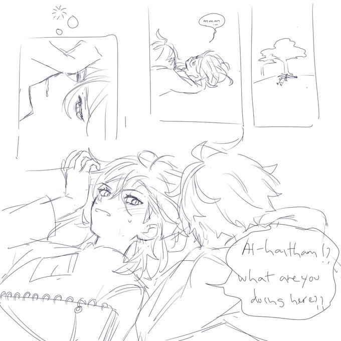 right to left the "maybe i'll color this later" but that later idk when so i'll put this here lol  #haikaveh