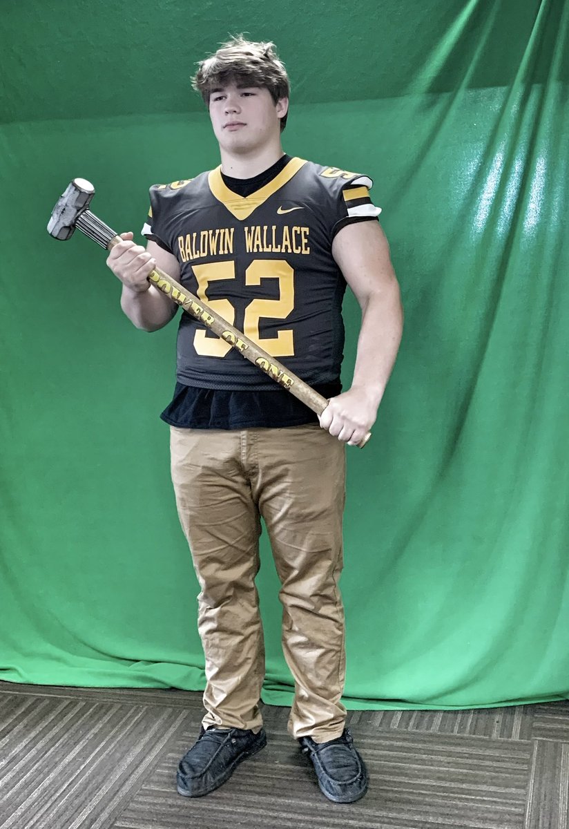 JoeySimpson52's tweet photo. After a great visit @BaldwinWallace university I’m extremely blessed to announce I’ve received my first official offer to play college football!! https://t.co/LLjPtJOM89