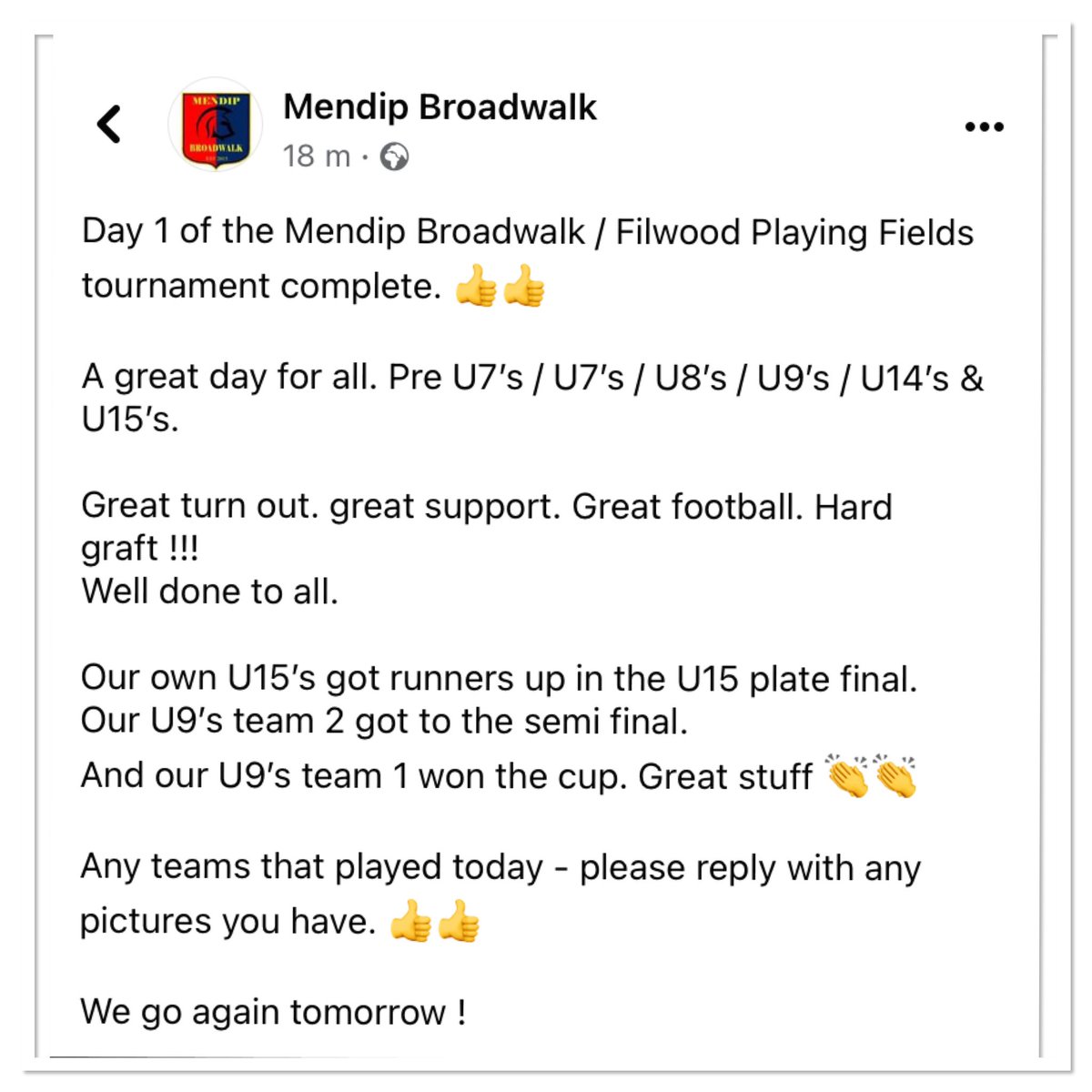 Mendip Broadwalk FC tweet media