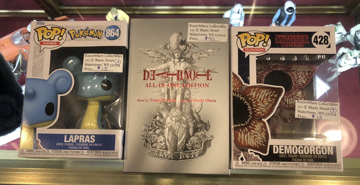 #knowwherewisconsin #knowwheretoys
 #toystore #funkopop #strangerthings #deathnote #pokemon #toysforsale #watertownwi #wisconsintoystore #wisconsin