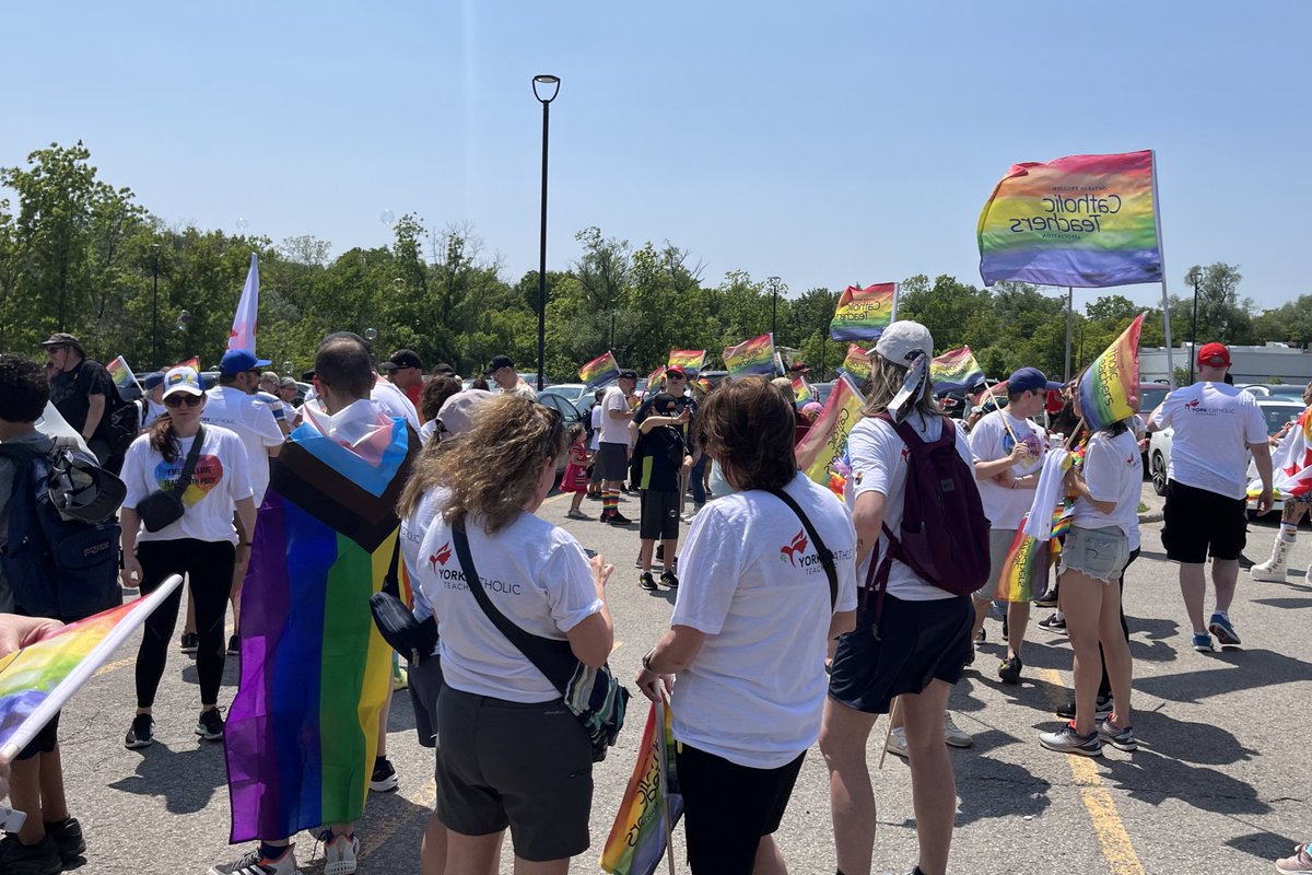 Ottawa Catholic Teachers (@oectaottawa) on Twitter photo A great day to celebrate with the #yorkpride parade! Proud to walk in solidarity alongside <a href="/YorkOECTA/">York OECTA</a> and other educators from across the province. Embrace love, teach with pride every day! Happy pride! 🏳️🌈🏳️⚧️ A great day to celebrate with the #yorkpride parade! Proud to walk in solidarity alongside <a href="/YorkOECTA/">York OECTA</a> and other educators from across the province. Embrace love, teach with pride every day! Happy pride! 🏳️🌈🏳️⚧️