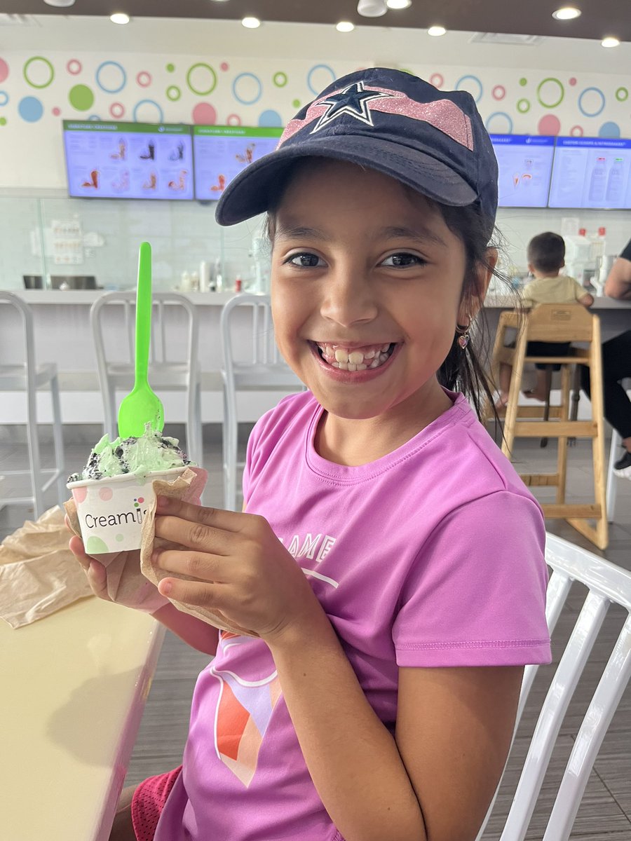 A cold sweet treat for my sweet girl 🍦#mjesummer24 <a href="/MJE3rdGrade/">MJE 3rd Grade</a> <a href="/MJEjags/">Jenks Elementary</a>
