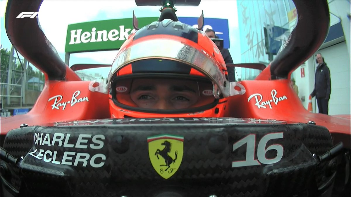 F1's tweet photo. 📻: "TYRES WERE NOT READY, COME ON!!!!" 

Charles Leclerc is OUT of qualifying ❌

#CanadianGP #F1 https://t.co/xuaudR3My0