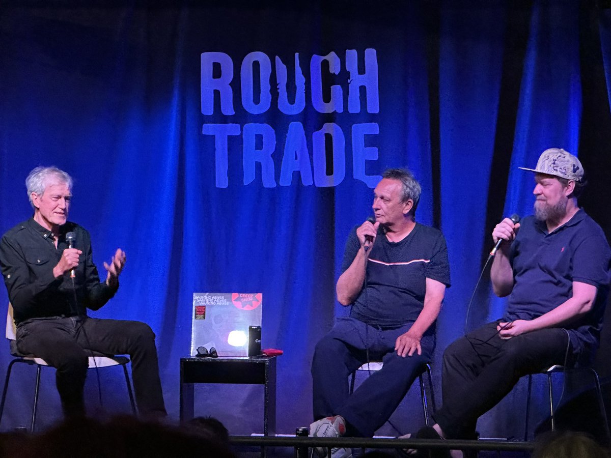 @RoughTrade An evening in the company of John Foxx, @StephenMal and @johngrantmusic discussing the new Creepshow album on @bellaunion