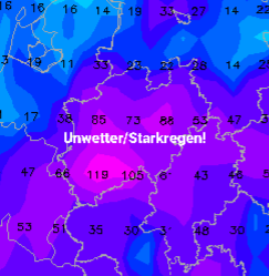 sturmwetter1703's tweet photo. #ECMWF 12z versenkt NRW in #Regenfluten!
Ähnlich wie GFS ziehen am Donnerstag große  #Gewittercluster/#Unwetter über #Deutschland, für NRW werden über 100 L #Starkregen in 6-12 h berechnet! https://t.co/PWR4qi4EJq
