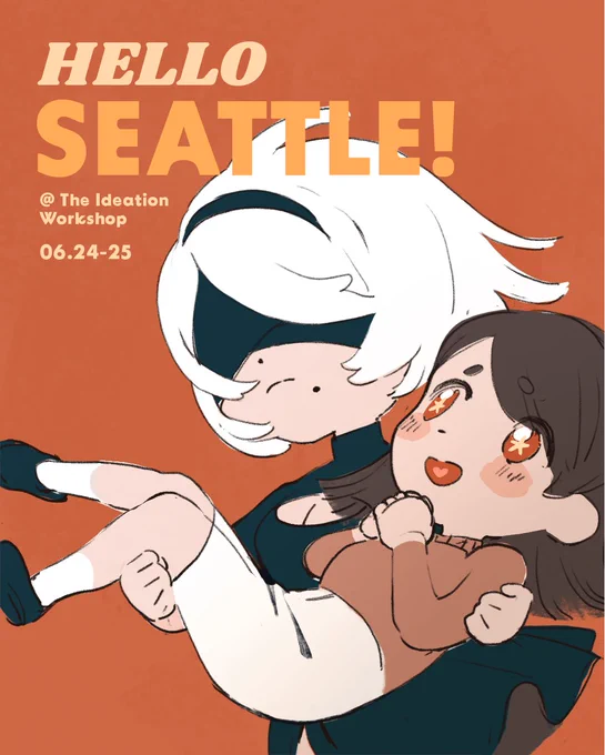 Hello Seattle! I'll be doing a guided costumed figure drawing + portfolio review at the Ideation Workshop next weekend, and we're gonna draw 2b 