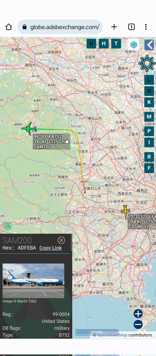 MikeOscar454511's tweet photo. 2023/06/18
ブリンケン国務長官搭乗機と思われます。横田基地の常連さんになりつつありますね😄
お気をつけて(`・ω・´)ゞ
#横田基地 #RJTY #SAM200 https://t.co/k2s1cni5qj