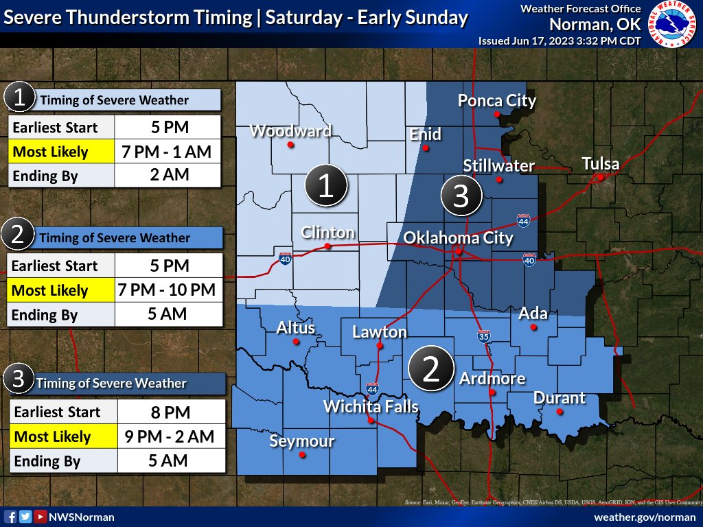 NWSNorman's tweet photo. Latest severe weather outlook for tonight. Tornado risk has increased slightly further south through the late evening hours. Regardless, anyone across OK and north TX should remain weather aware through late tonight. #okwx #texomawx https://t.co/bdaSokQxgN