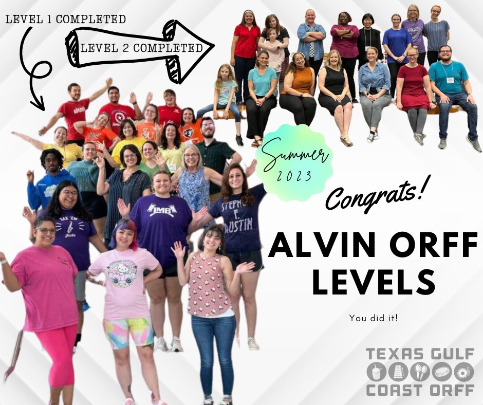 Congrats to the Alvin Orff Levels!