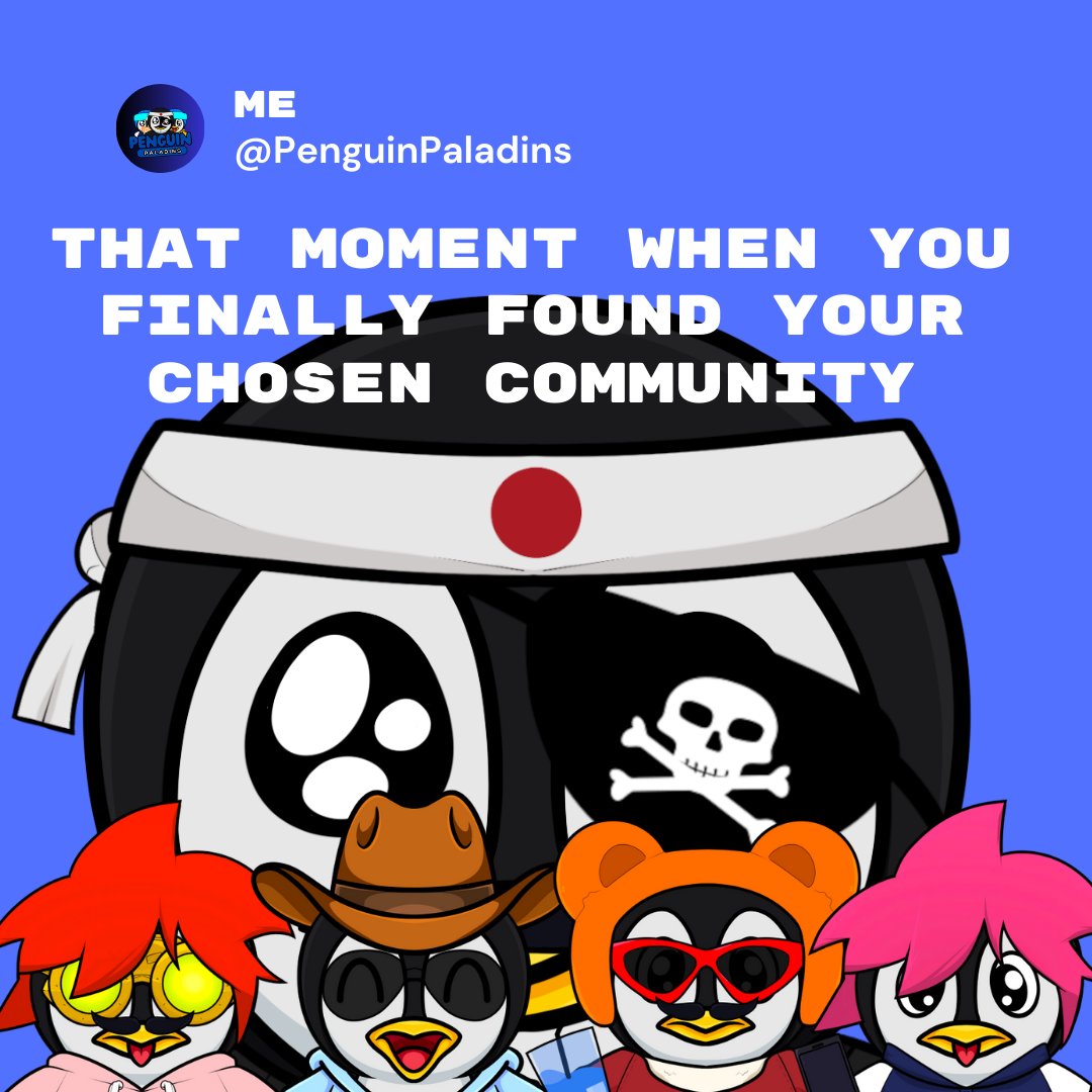 PenguinPaladins's tweet photo. 🐧💎 Fun Fact Alert! Jump in, join the Penguin Paladins community! Mingle, laugh, and engage with fellow collectors and fans! , Participate in thrilling events, and dive deeper into the saga of our courageous penguin warrior #PenguinPaladinsCommunity #NFTCollectors 🚀🔮 https://t.co/vi29URqvWD