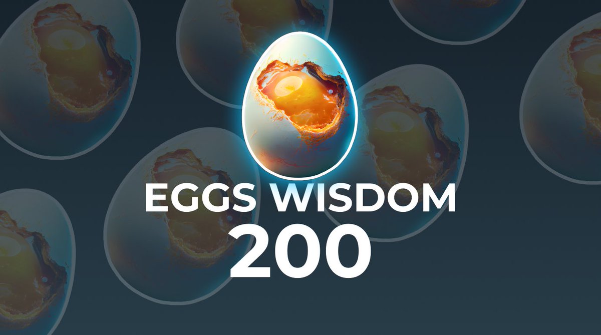 EggsWisdom's tweet photo. 🥳 We’ve hit a major milestone! We now have 200 unique NFT Eggs 🥚 on Opensea! Thanks to all who are with us on this journey. 🎁 #NFT #Opensea #EggsWisdom https://t.co/YVtleW5Aa0
