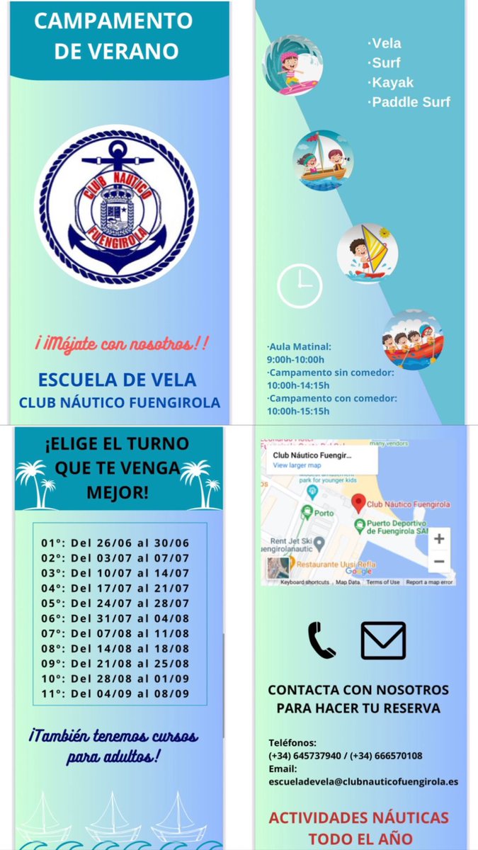 MMonisFraile's tweet photo. Aprende a navegar en ESCUELA DE VELA CLUB NÁUTICO FUENGIROLA⚓️⛵️ https://t.co/CPescKPUqB