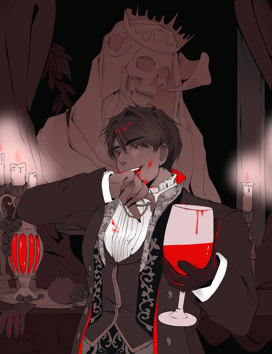 yourlocalshpro's tweet photo. “Care to join?”🩸

Saw vampire Diavolo 
Tripped over
Drew

#obeyme #obeymediavolo https://t.co/SRIzZuZi1D