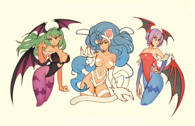 Definitely my Darkstalkers series 