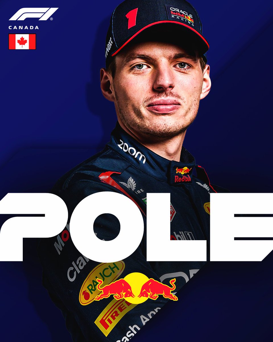 MAX VERSTAPPEN TAKES POLE IN CANADA! 👏🤩

It's a 25th career pole for the Dutchman 😮‍💨

Another job well done for the championship leader 💪

#CanadianGP #F1 @redbullracing @Max33Verstappen