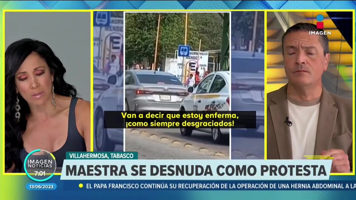 imagenzea on X: #LoMásVisto En #Villahermosa, #Tabasco una profesora se  desnudó a las afueras de la Secretaría de Educación en forma de protesta  tras haberle quitado su plaza dentro de la institución #