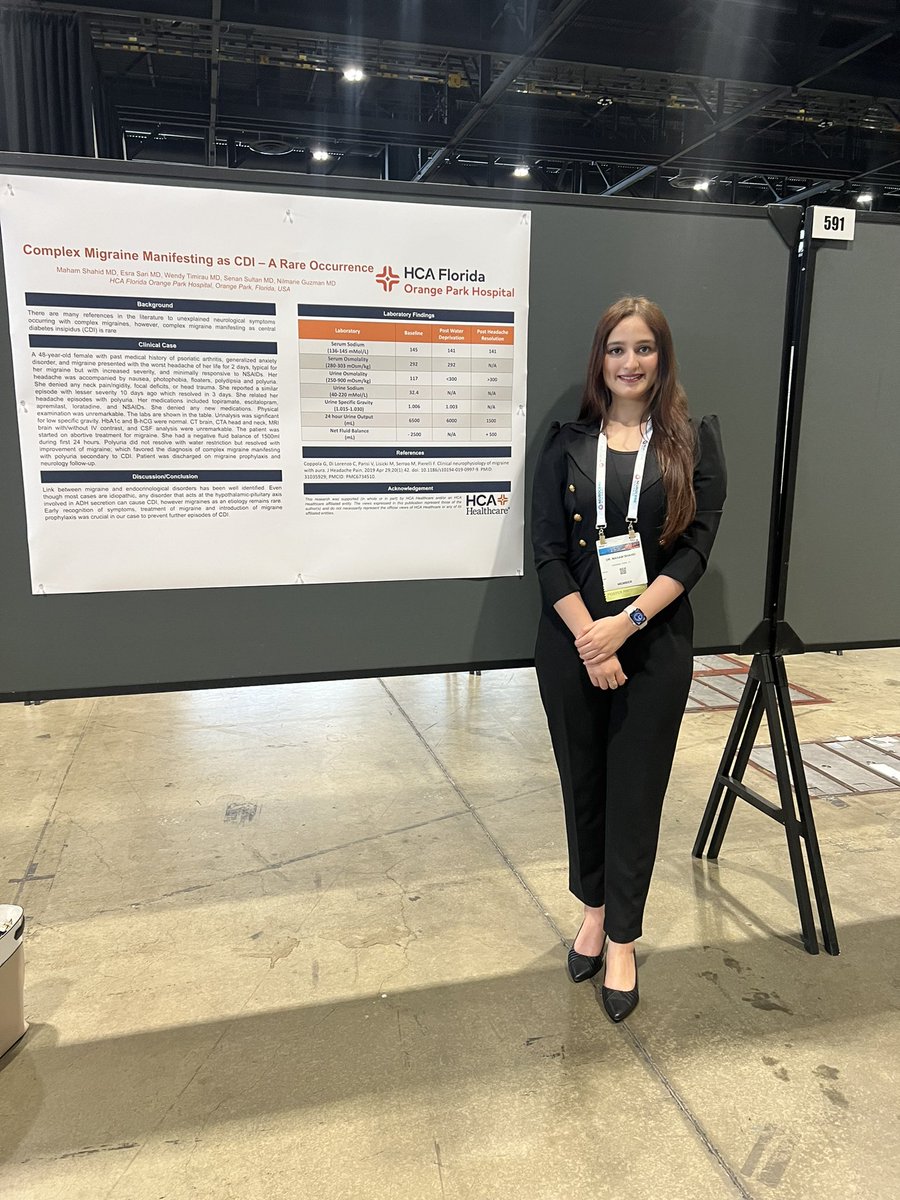 Day 2 of presenting poster at @TheEndoSociety Conference #Endo2023 
@EndoSocJournals @EndocrineToday @HCAFLHealthcare @OrangePark_FL 
#endocrine #fellowship #match2024 #AAMC #ChicagoIL