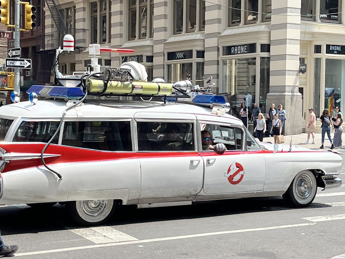 Who ya gonna call?? #Ghostbusters #NYC #FilmShoot