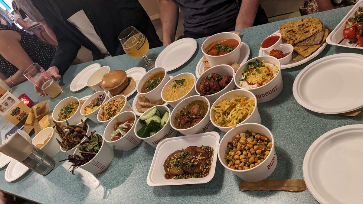 Fantastic celebratory get together <a href="/Bundobust/">BUNDOBUST Leeds</a> with amazing people who’ve helped deliver so much #simulation training @NHSHEE_NEY this year

<a href="/drjpstorey/">James Storey</a> <a href="/GupteHils/">Hils Gupte</a> <a href="/SulemanAktaa/">Suleman Aktaa</a> <a href="/DrSamStraw/">Sam Straw</a> <a href="/stephescope/">Stephe Kamalathasan</a> @ henryprocter 

Great night + plenty of 🍻 for absent members of the team! 😊