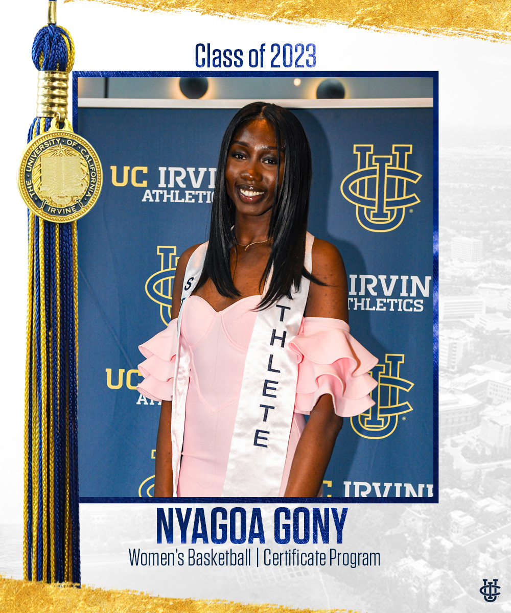 Congratulations to Nyagoa on graduating from UCI! 👏 

#TogetherWeZot #RipEm #MoreThanAthletes