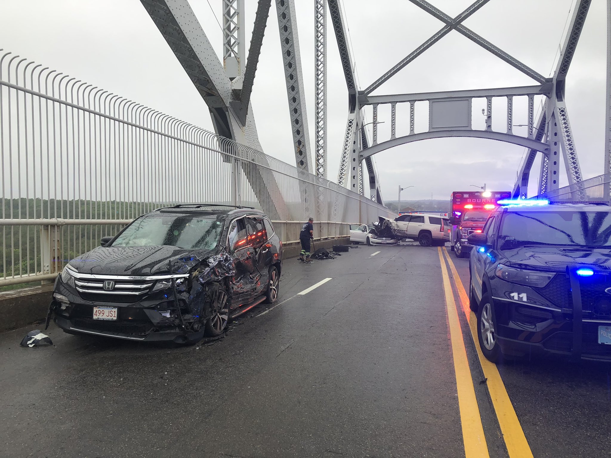 Sagamore Bridge Car Crash 60