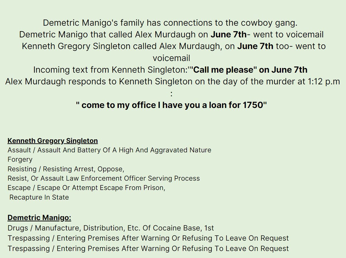 Can we talk about why this information was missing in the timeline during the trial??! 

#AlexMurdaughTrial #AlexMurdaugh #MurdaughTrial #MurdaughFamily #murdaughtrial