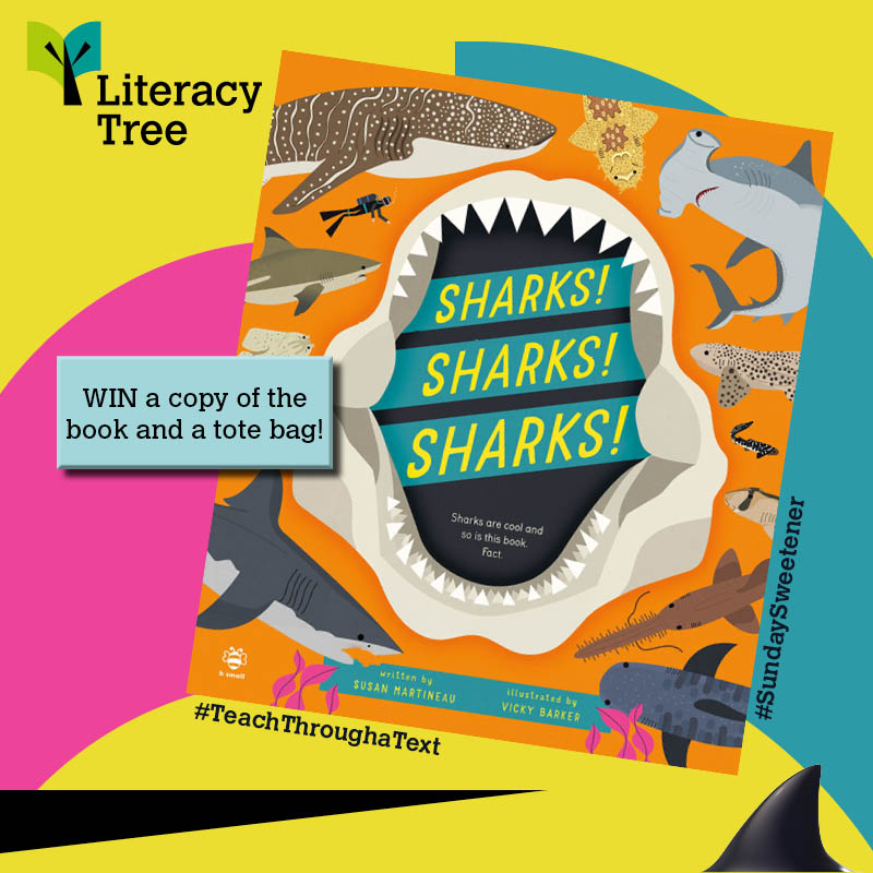 Our #SundaySweetener this week is for the brilliant Sharks Sharks Sharks! If you've not read this then head over to our Literature Review this month to see why we love it so much. Simply RT, follow and tag another person in for an extra entry! Will announce after 9pm #giveaway