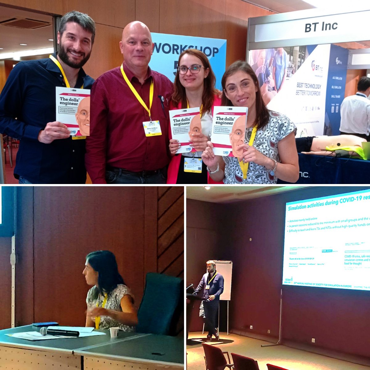 #sesam2023 moments from #day2. #ShortComm, chairing session and #thedollsengineer #booksigning, <a href="/andrea_cala90/">Andrea Calandrino</a> <a href="/MaraCoduri/">Mara Coduri</a> @simzine21 
#healthcaresimulation #medicaltraining #medicaleducation