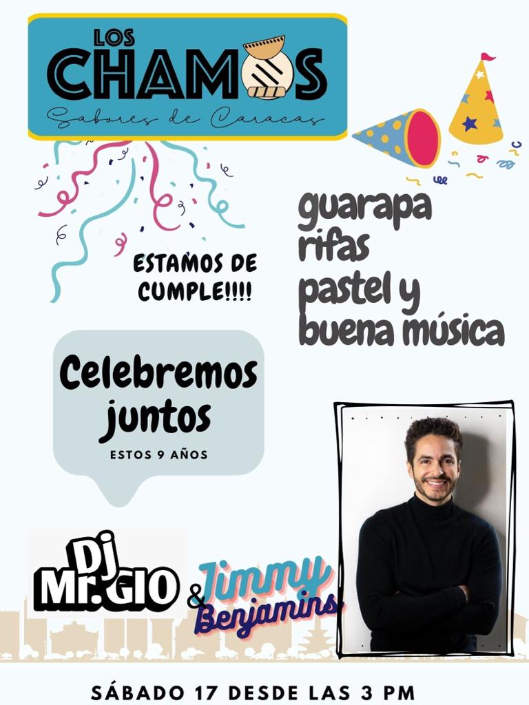 ¡Vente a celebrar nuestro aniversario! Ya pronto empieza la música cortesía de <a href="/jimmyquijano/">Jimmy Quijano</a> 😊