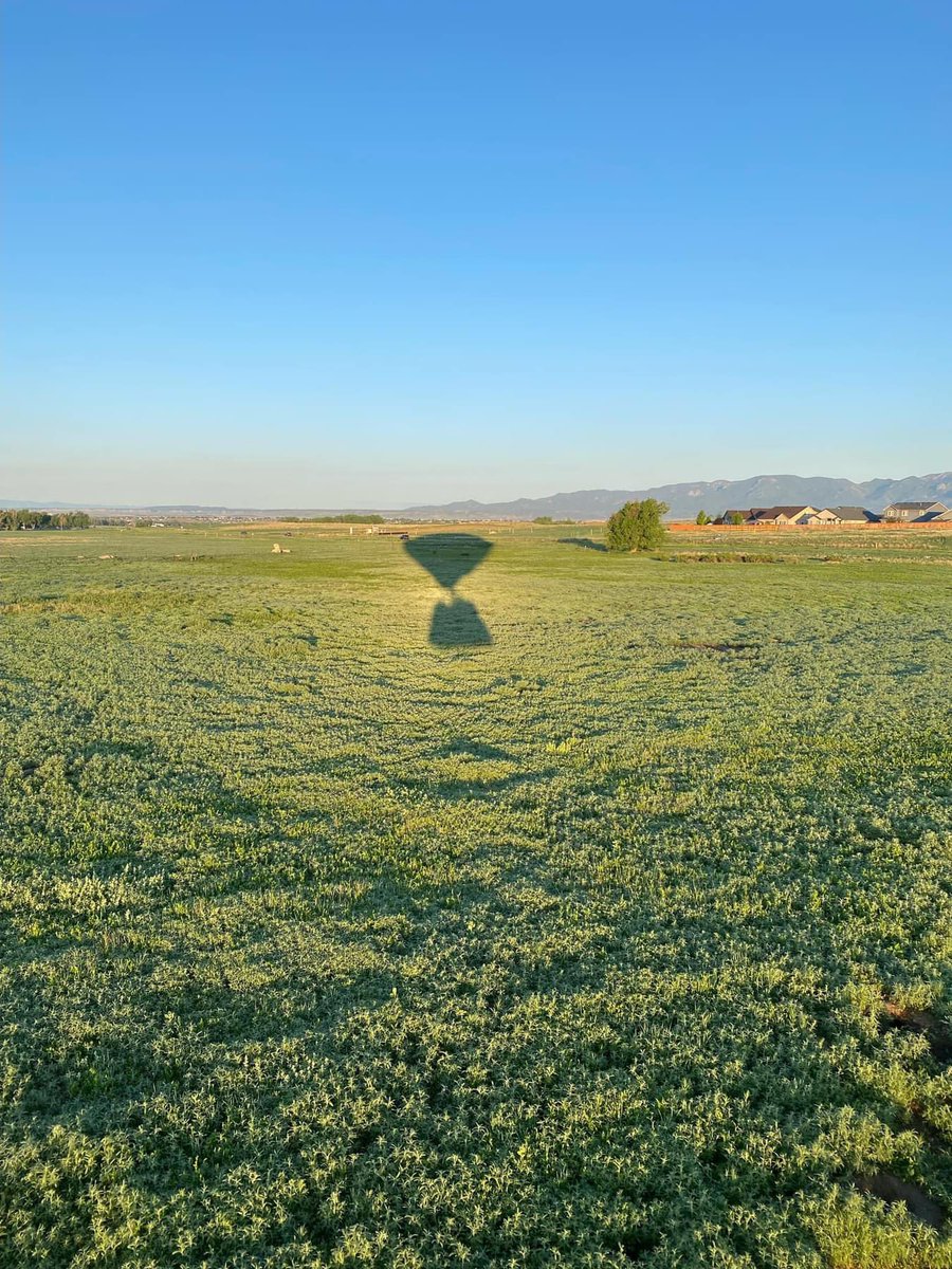 June marks #GreatOutdoorsMonth so Margo and I fulfilled a bucket list item together yesterday morning soaring high above Colorado Springs in a hot air balloon. 
We watched a spectacular sunrise over the magestic Rocky Mountains with a champagne toast 🥂🍾
#coloradotravel