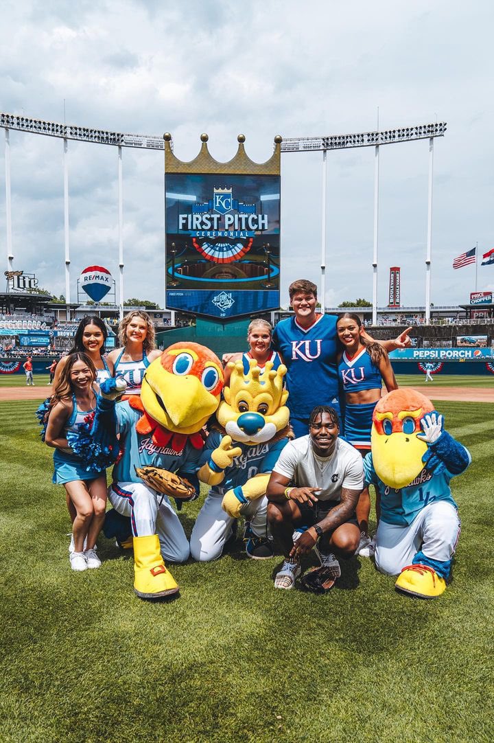 All Rock Chalk today at the K 👑
