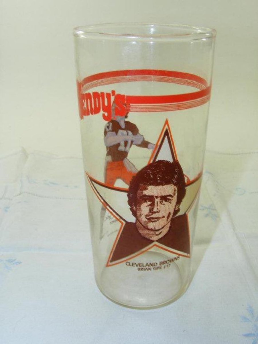 Tell me you wouldn't drive to Wendy's right now for a $1 Brian Sipe glass. That's what I thought.
