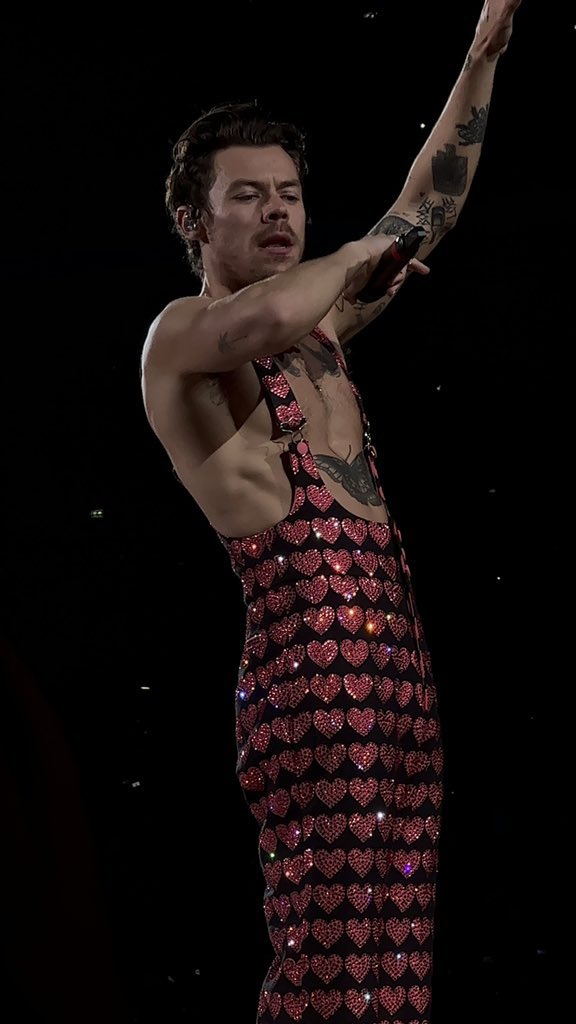 Harry en el escenario del Wembley Stadium.
#LoveOnTourLondon

—IovedangeI