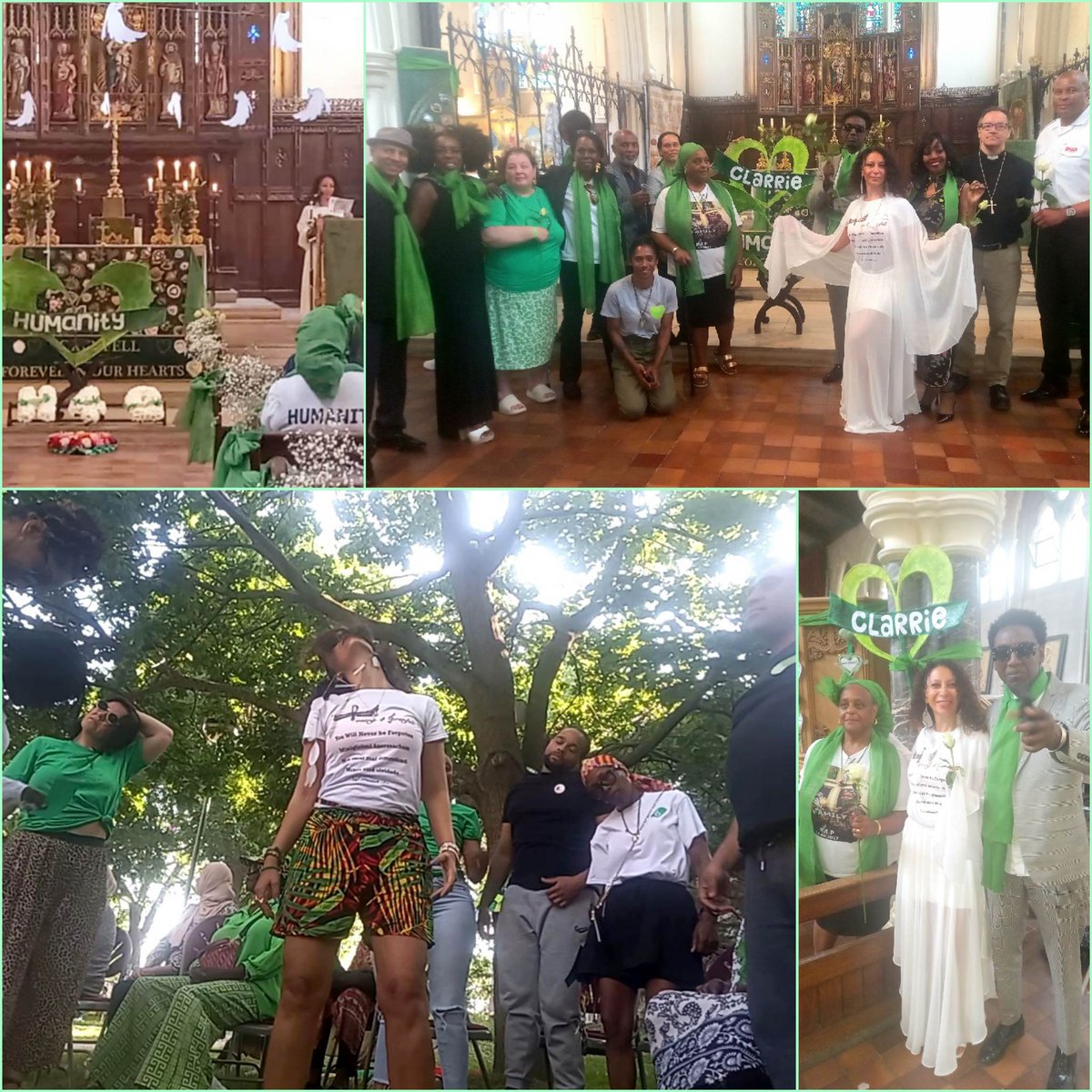 #KamitanArts #Poetry4Grenfell fam commemorate Grenfell in a holistic & spiritual manner #Grenfell6YrAnniversary ☥ Th'ankh u to @H4Grenfell family for keeping Aunty Clarrie's vision alive @allsaintandst1 joined with families, friends & loved 1's & @LancWEstate creative healing💚