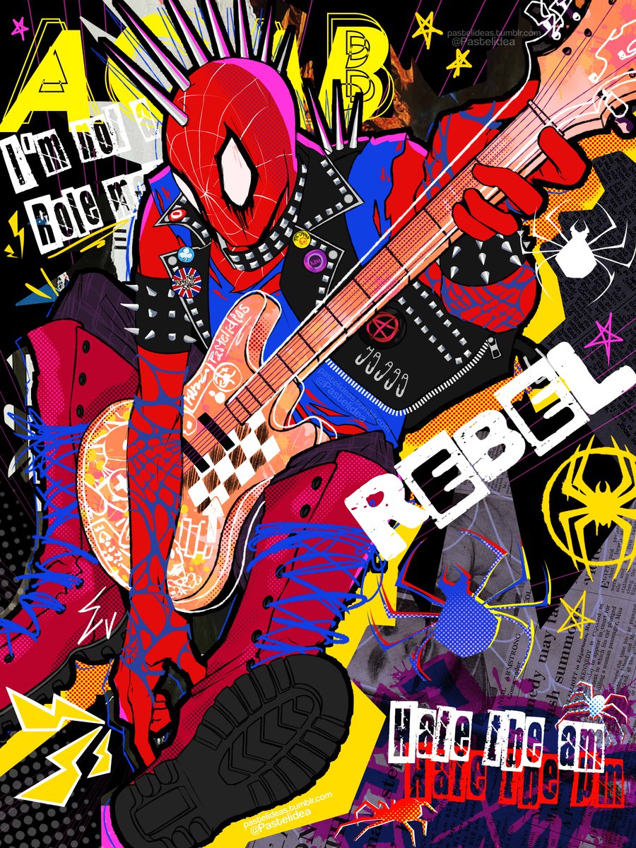 🎸Spider-Punk 🎸
#AcrossTheSpiderVerse #HobieBrown