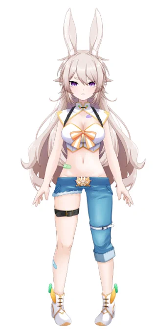 うおおおおおお魂募集の子のイラスト完成しましたあああああ!! Live2Dモデリングをしてもっと可愛くなるように頑張るぞ!