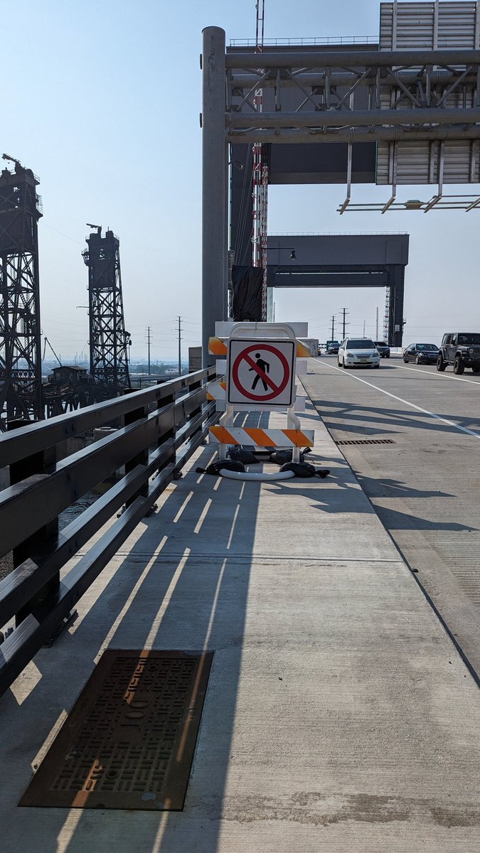 It has been 623 days, nearly 2 years, since the new Wittpenn bridge opened to car traffic. Yet it remains officially off limits to bikes and pedestrians. <a href="/NewJerseyDOT/">NJDOT</a> <a href="/njdotcom/">njdotcom</a> <a href="/CommutingLarry/">Larry Higgs</a> <a href="/NJBikeWalk/">NJBikeWalkCoalition</a> <a href="/bikejc/">🚲Bike JC🗽</a> How much longer? What's the hold up?