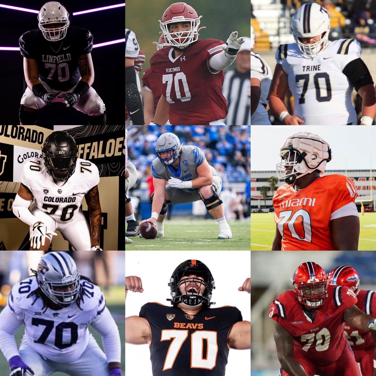 thecfbnetwork's tweet photo. We are 70 days away from kickoff!

Who is the best player to wear #70? https://t.co/Idxm05xh4M