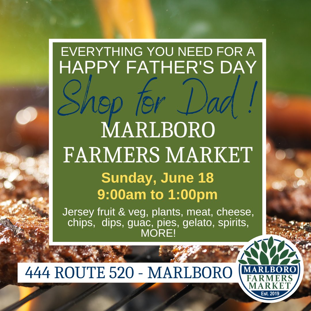 Open #FathersDay and every Sunday 9 to 1 at 444 Route 520
