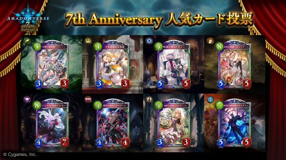 sbb_45's tweet photo. 「Shadowverse」7th Anniversary 人気カード投票はこのカードに投票しました！
人気投票は6月27日まで開催中！
#シャドウバース
#シャドバ7周年
#シャドバ人気投票
#人気カード投票 https://t.co/XlQdVY2mGu