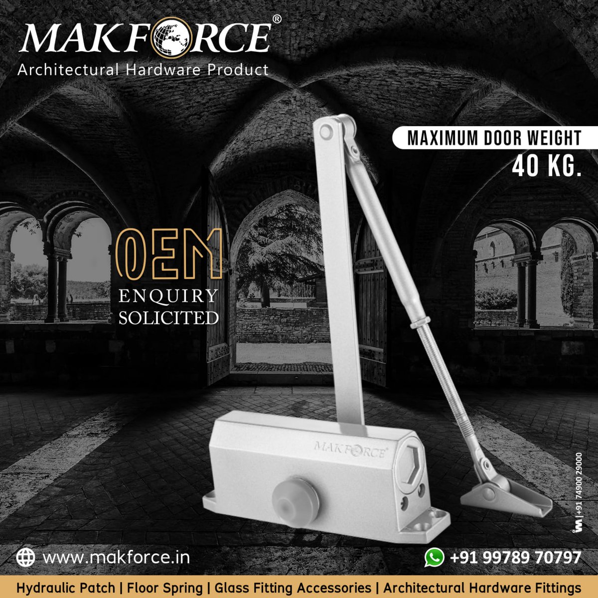 ibais_hardware's tweet photo. MAKFORCE OVERSEAS INDIA - RAJKOT
For enquiry via Whatsapp Click:
https://t.co/b8iCLvN5sa
Mr. Raj Makadia - 99789 70797
#doorcloser #floorspring #hydraulicpatch #showerhinges #toppatch #bottompatch #architecturalhardwarefitting
.
@IBAISMEDIA https://t.co/87VxG6Orw8