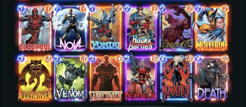 nopalnopol's tweet photo. A simple destroy deck suprisingly works well on me to get infinity ticket 
Also the wolverine regeneration RNG too
@MarvelSnapZone @SnapDecks https://t.co/09LfTKC2sO